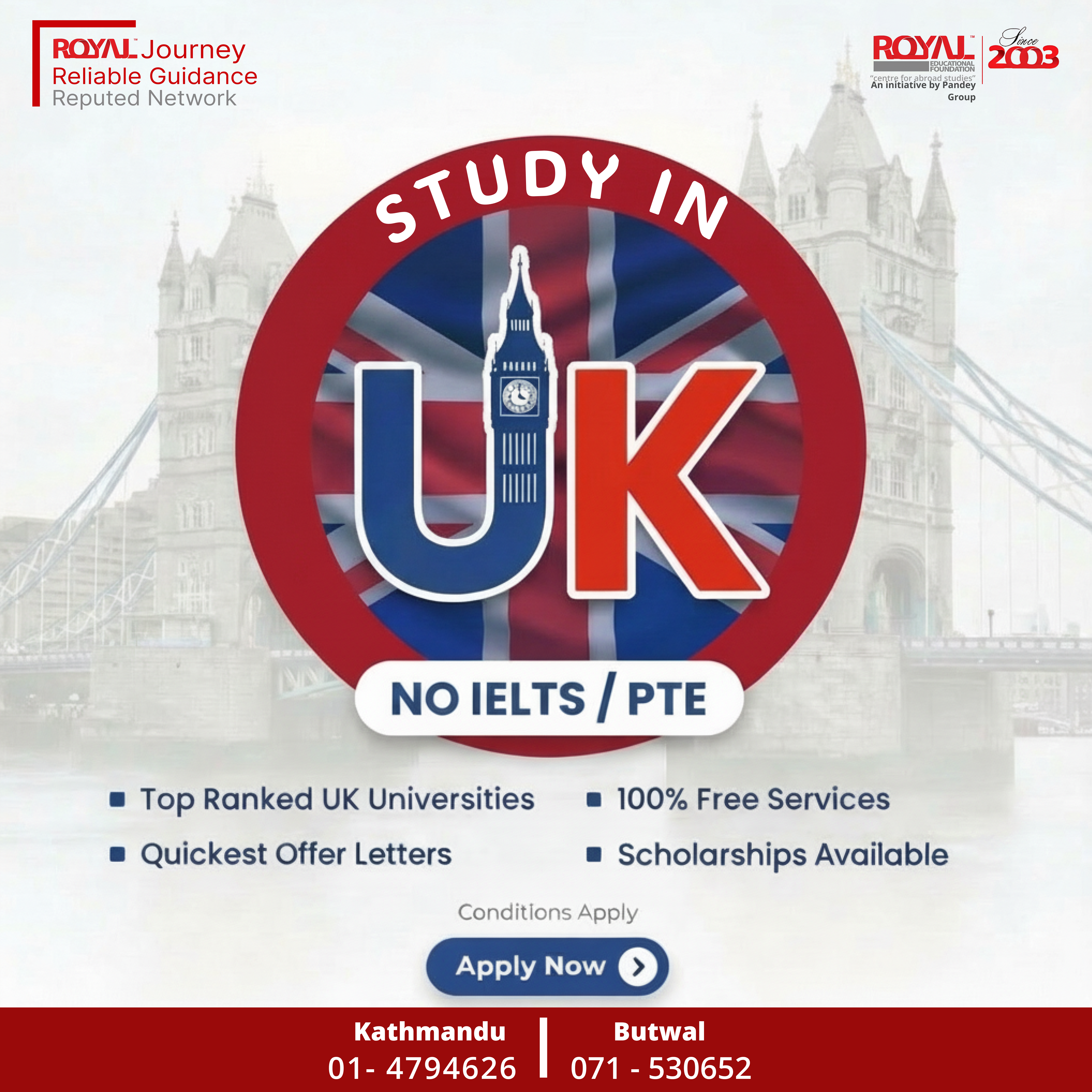 Study in UK (working)